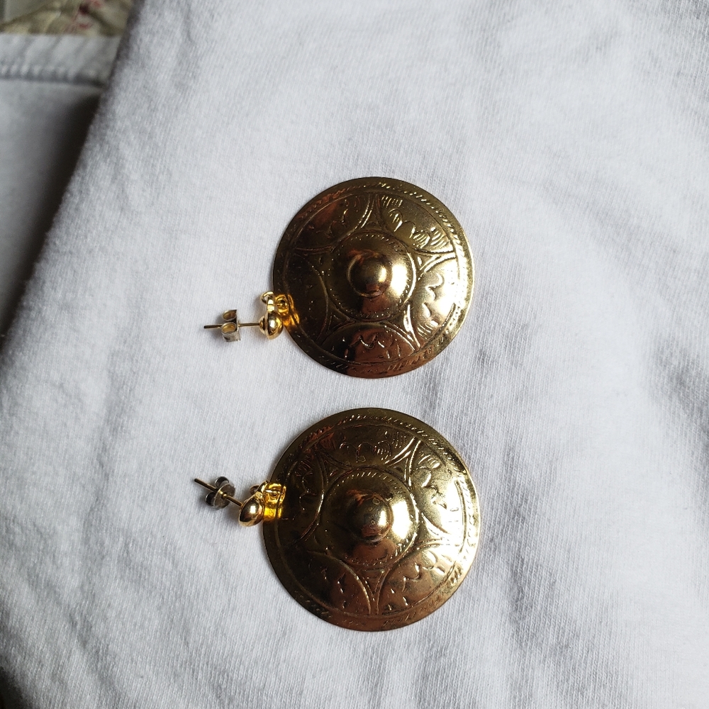 gold plated earrings